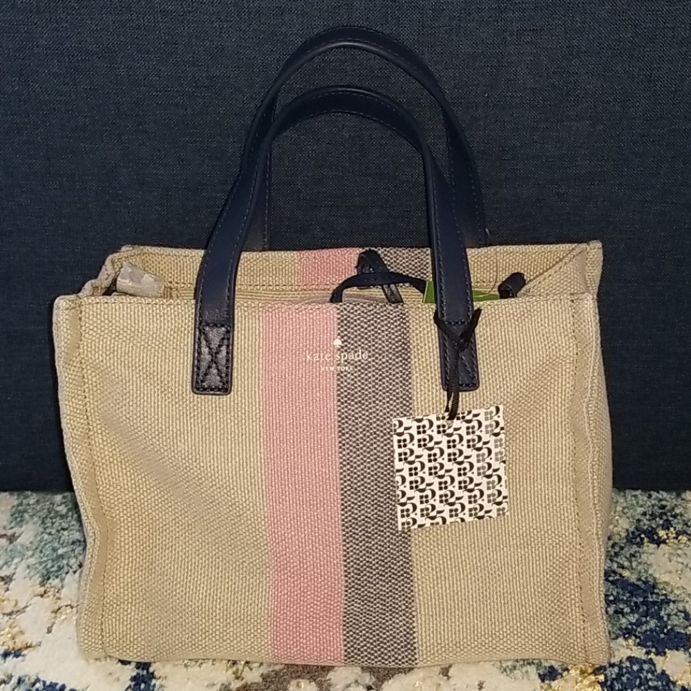 Kate Spade Small Washington Sq Stripe Canvas Sam